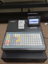 Sharp XE-A217B Electronic Cash Register Till with a Movable Display Black I 742