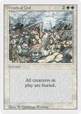 Wrath of God (MP) Revised Edition 3ED Magic MTG