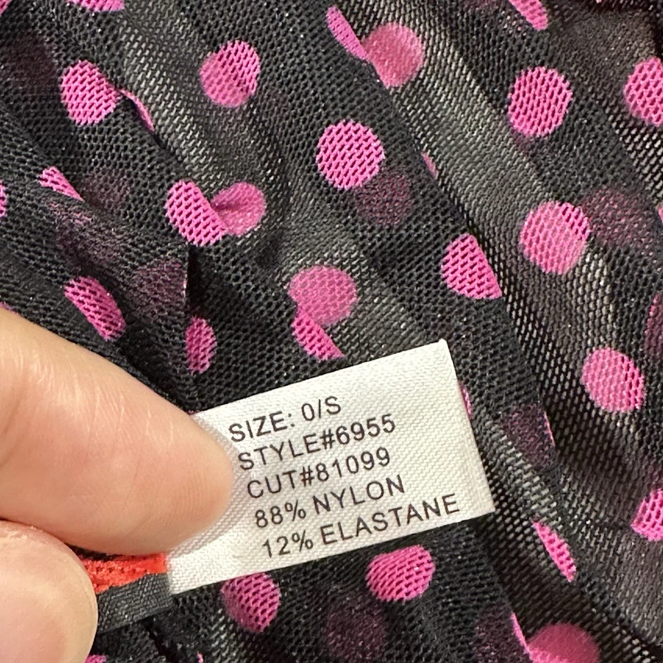 Vestido Risque Halter Mujer 0/S Encaje Negro Rosa Lunares Babydoll Coqueta Foto 4 de 4