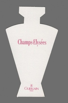 Advertising card - advertising card - Champs Elysées Guerlain double sided