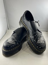 Zapatos de plataforma de cuero Dr. Martens Monk Celestial Moth, talla 7, Increíble Estado