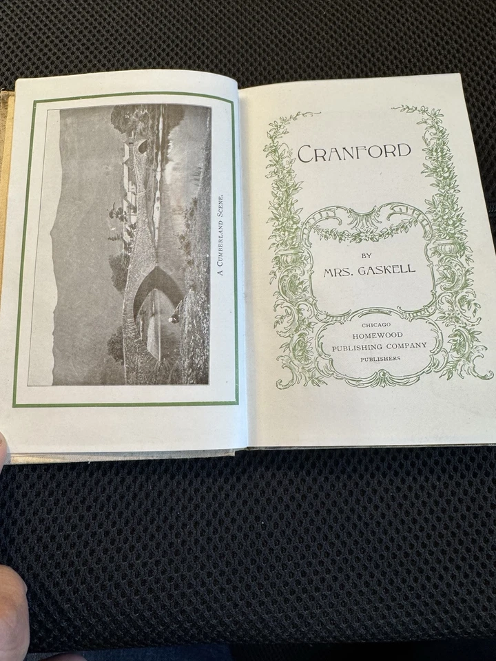 1906 Old Book CRAFORD By Mrs. Gaskell - Image 3 of 4