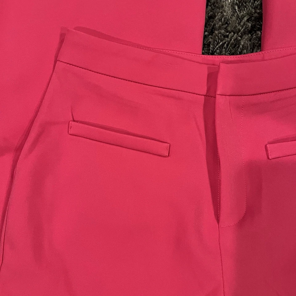 粉色百合女式热销粉色喇叭腿平底高腰裤波西米亚学院风 — 第 4/4 张图片