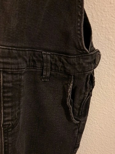 Forever 21 Kids Black Denim Overalls Size US 9/10 - Picture 4 of 13