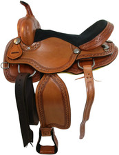 Western Leather Horse Saddle Barrel Racing Handmade Racer Equestrian Trail Tack
