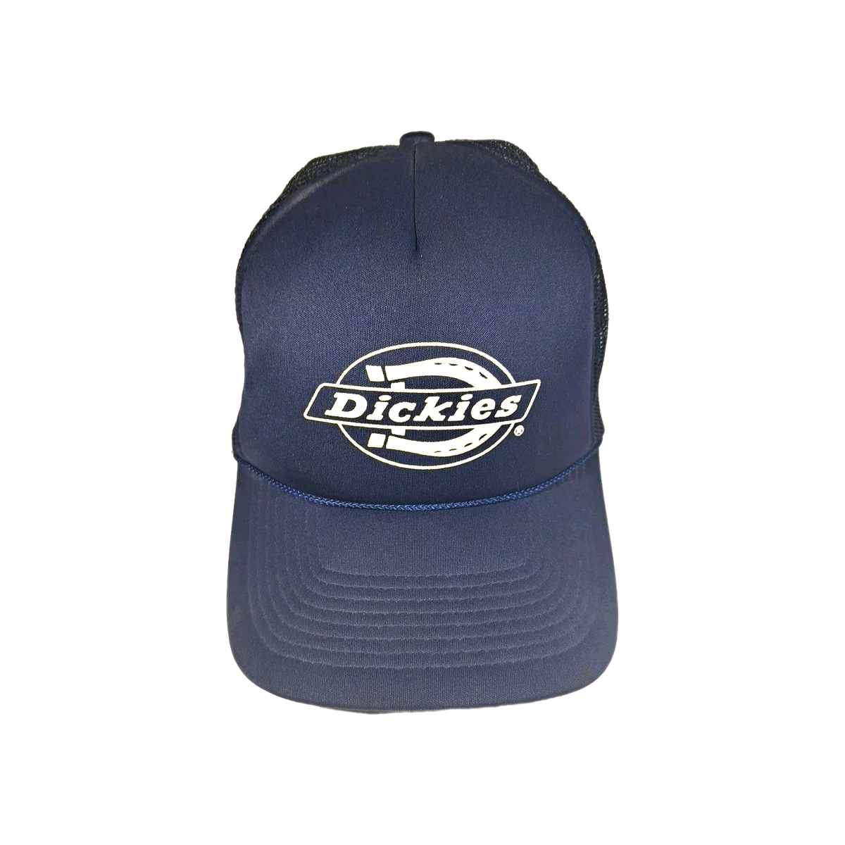VINTAGE Dickies 90s Trucker Hat Classic Logo SnapBack Adjustable