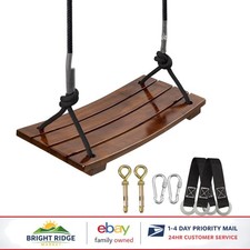 Hanging Tree Swing with Adjustable Rope for Kids and Adults, 7.9x16.9 Inches