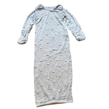 Carter's Sleeper Gown Kids Blue Excellent Sailboat Print Viscose SIZE Newborn