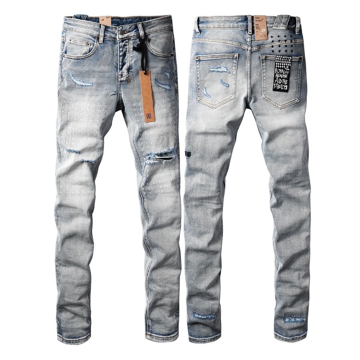 ksubi jeans men white light blue jeans ripped jeans 28-40 size ksubi jeans men white light blue jeans ripped jeans 28-40 size