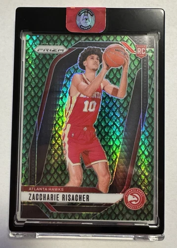 ZACCHARIE RISACHER * 2024-25 Prizm Basketball * Dragon Scale * Rookie #12/49