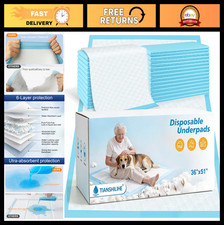 Extra Large Puppy Pee Pads 51"x36" - 40 Count, Leak-Proof, Super Absorbent Train