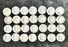 Lot of 28 90% SILVER dimes, 1964 and prior, over 2oz in Silver