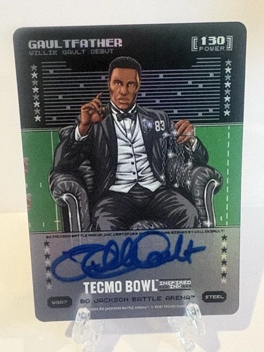 Bo Jackson Battle Arena Tecmo #WGA7 Gaultfather Steel Auto Willie Gault