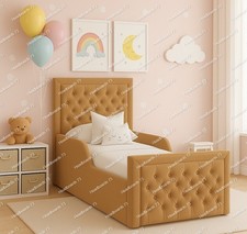 Plush Velvet Kids bed 2ft6 small single  3ft single  and 4ft small double