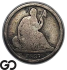 1837 Seated Liberty Half Dime