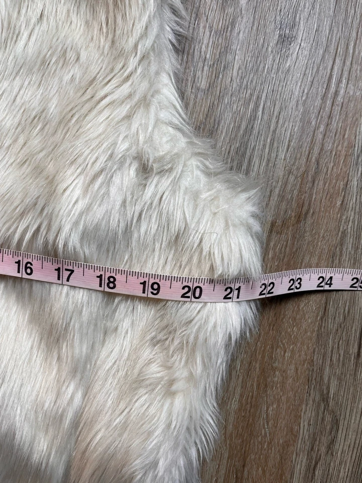 旧海军蓝人造毛皮背心,尺寸 L。 非常漂亮! — 第 3/4 张图片