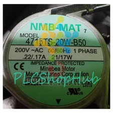 New In Box NMB-MAT 4715TS-20W-B50 Axial Fan AC 200V 21/17W 120*38MM