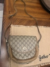 Gucci Italy Micro GG Monogram Ophidia Crossbody Shoulder Bag Vintage