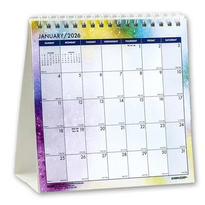 2026 3639 HOD3639 Cosmos Tent Calendar by House of Doolittle, 6 x 6"