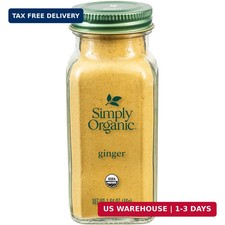 Simply Organic Ground Ginger Root, 1.64 Ounce, Non ETO, oz Pack of 1 