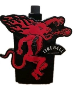FIREBALL Whiskey Double Bottle Shot Chiller Refrigerated Beverage Dispenser