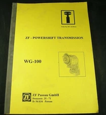 ZF Passau WG-100 Powershift Transmission Service Repair Manual Zahnradfabrik OEM