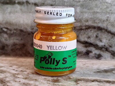 FLOQUIL POLLY S MODEL and HOBBY COLORS PAINT .5oz OUNCE - YELLOW