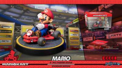 Mario Kart Mario PVC Painted Statue FIRST4FIGURES