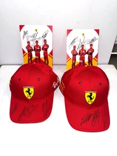 2023 LEMANS 24 HR WINNER  FERRARI 499P, FACTORY DRIVERS SIGNED,TEAM HATS SET