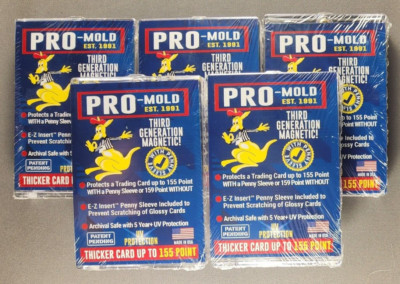 5x Pro Mold MH155SAB 3rd Gen w/ Sleeve 155pt Magnetic Card Holder One Touch
