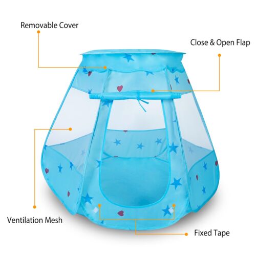13 Types Kids Princess Castle Play Tent for Baby Girls Boys Toy Indoor Outdoor - Picture 61 of 131