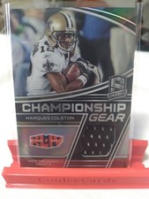 2022 PANINI SPECTRA MARQUES COLSTON CHAMPIONSHIP GEAR PATCH /99 SAINTS 