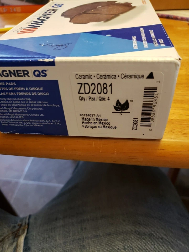 Juego de pastillas de freno de disco - Pastillas de freno de disco de servicio severo Wagner se adapta a Jeep Compass 17-21 Foto 2 de 2