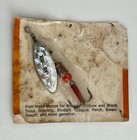 Vintage Mepps #1 AGLIA LONG Brass/Silver Prism BLADE inline Spinner Fishing Lure — photo 2
