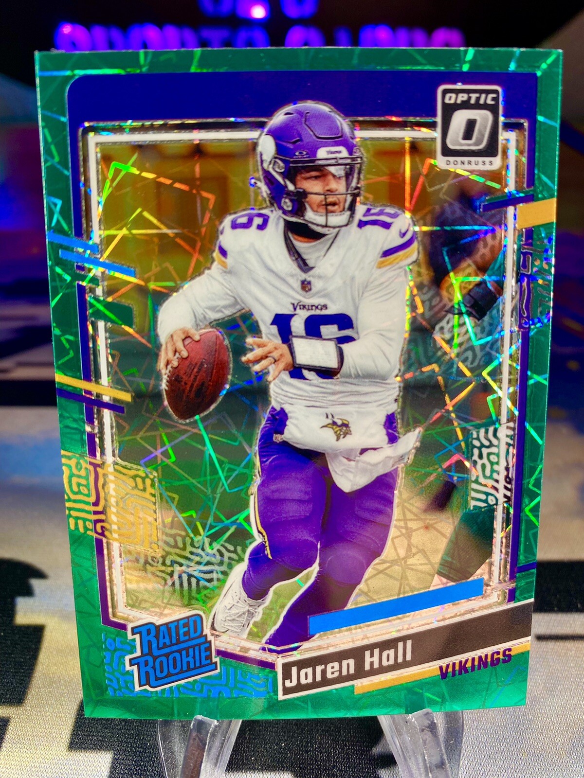 2023 Jaren Hall Panini Donruss Optic Green Velocity Prizm Rated Rookie #270