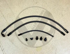 K Swap 6AN Black Fuel Line & Fittings EG EK DC K20 K24 for Honda Civic Integra