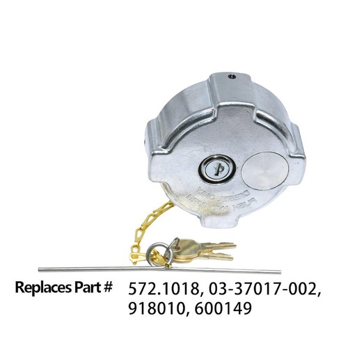 2x Locking Diesel Fuel Cap for 96-18 Freightliner Cascadia Columbia 03-37017-002 - Picture 3 of 5