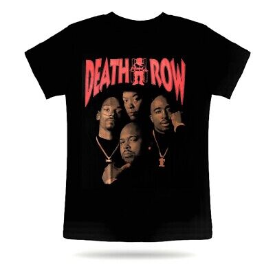 DEATH ROW RECORDS T-SHIRT Mens NWA Tupac 2Pac Shakur Snoop Dogg Dr Dre Hip Hop