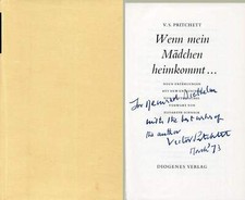 WRITER Sir Victor S. Pritchett (+) autograph, signed book