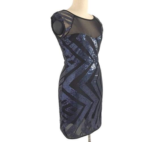 New Ladies Golden Sequin Sleeveless Short Dresses Plaid Club Wear UK Size 8 - 16 - Picture 20 of 21