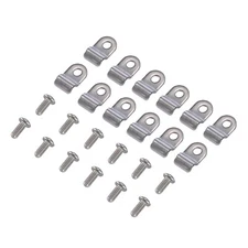 (24) Stainless Steel 3/16" Brake Line Clamp w/Screw Street Rod Custom Dune Buggy