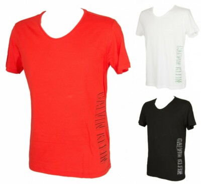 T-Shirt mit Kurzarm Männer CK CALVIN KLEIN Artikel KM0KM00333 ROUNDED V NECK TEE