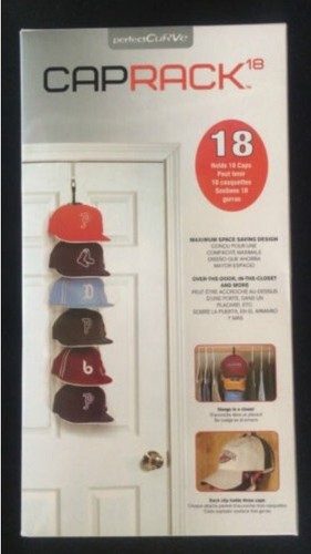Perfect Curve Cap Rack System 18, Holds 18 Caps - Snapback, Hat Storage NBA NFL - Picture 2 of 4