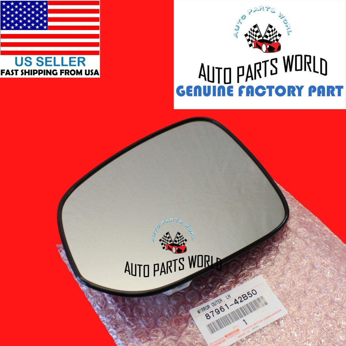 Genuine OEM Door Mirror Glass for TOYOTA 8796142B50 for sale