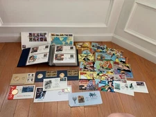 US FLEETWOOD FDC FIRST DAY COVERS 1995 LOT OF 115 Civil War Comic Postcards Pres