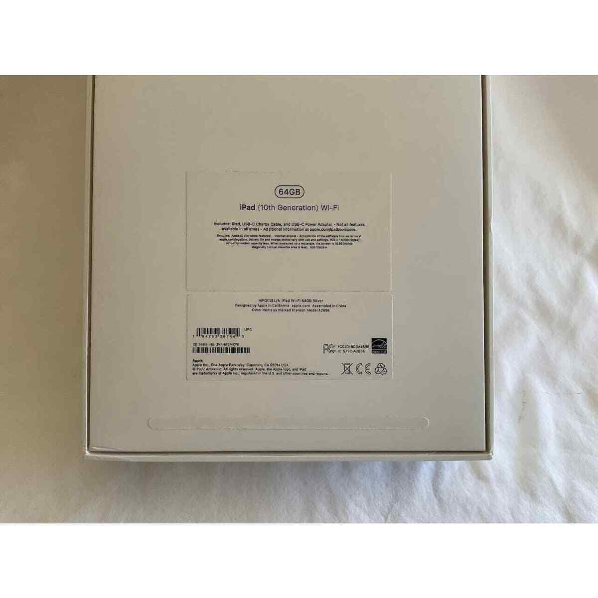 BOX ONLY! Apple iPad 10th Generation 64GB Wi-Fi 10.9in BOX BOX ONLY! Apple iPad 10th Generation 64GB Wi-Fi 10.9in BOX