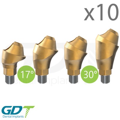 10 Angled Multi Unit One Piece 17°/30° Conical NP Hex Dental Implant