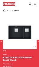 FRANKIE SINK Matt Black  Brand New  Retail Price £697