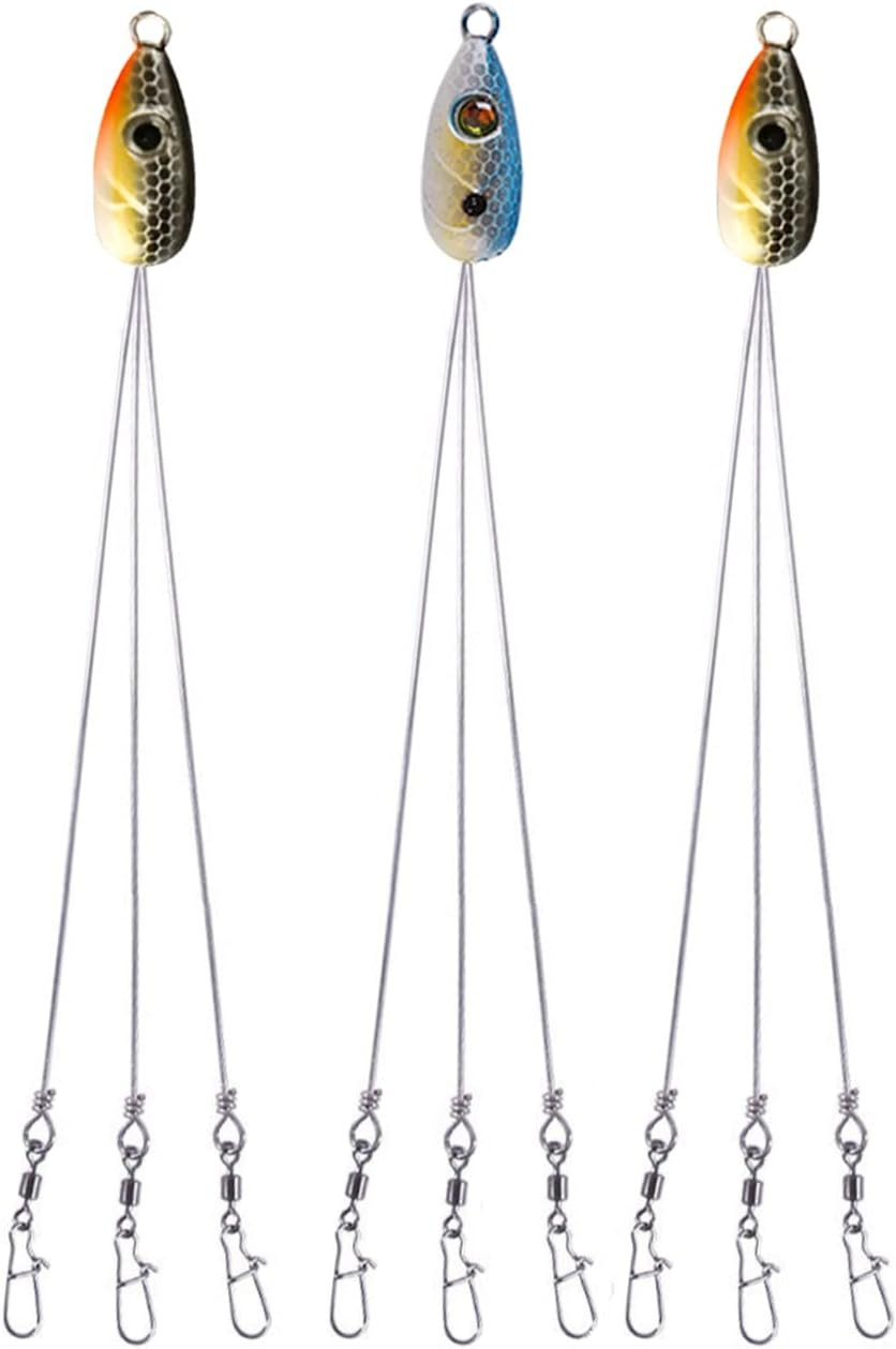 Alabama Rig for Bass Striper Fishing 3 Arms Umbrella A-Rig Fishing Lure Kit for - Image 11