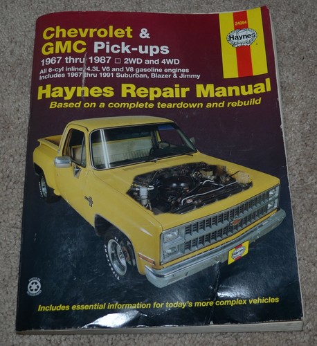 Haynes Repair Manual 24064 Chevrolet & GMC Pickups 1967 - 1987 - 第 1/4 張圖片